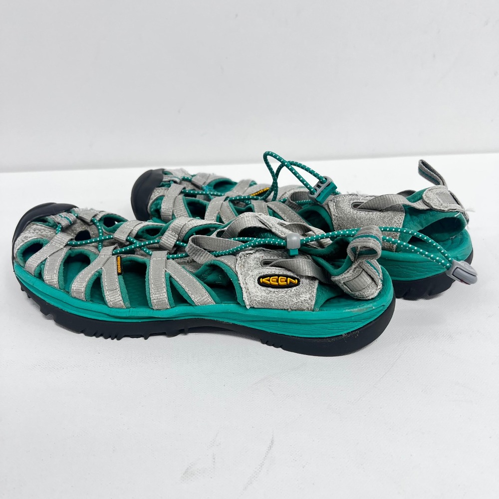 Keen Whisper Waterproof Sandals Teal Grey Hiking Water Shoes Womens 738